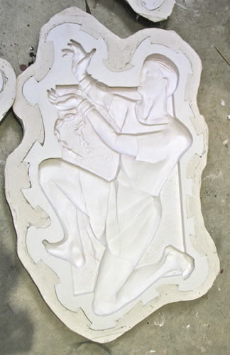 St Patrick sculpture 'Captive' silicone rubber mould complete